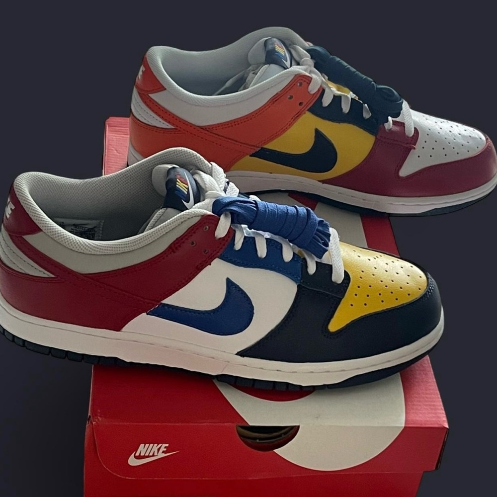 Nike Dunk Low JP QS in Midnight Navy and Varsity Maize
